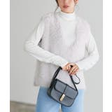 グレー | ラメシャギーニットベスト 毛足 シャギー素材 | Pierrot