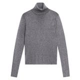 チャコール | [RASW]ラメリブタートルネックニット ラメ リブ | Pierrot