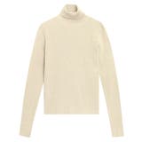 ライトベージュ | [RASW]ラメリブタートルネックニット ラメ リブ | Pierrot