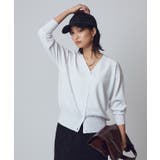 ホワイト | [RASW]多機能Vネックカーディガン カーディガン Vネック | Pierrot