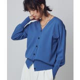 インディゴブルー | [RASW]多機能Vネックカーディガン カーディガン Vネック | Pierrot