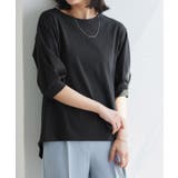 ブラック | 【イージーケア】パフスリーブオーバーTシャツ Tシャツ パフスリーブ | Pierrot