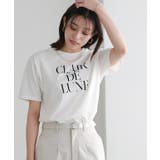 B/オフホワイト×ブラック | オーバーサイズロゴTシャツ Tシャツ ロゴ | Pierrot