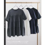 イージーケアティアードTシャツ Tシャツ ティアードデザイン | Pierrot | 詳細画像2 