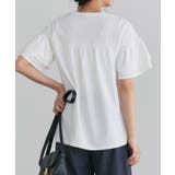 袖フリルデザイントップス カットソー 綿混 | Pierrot | 詳細画像9