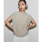ベージュ | ショルダータックラメカットソー カットソー ショルダータック | Pierrot