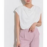 オフホワイト | 接触冷感ドレープフレンチスリーブTシャツ Tシャツ 接触冷感 | Pierrot