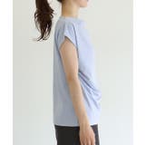 接触冷感ドレープフレンチスリーブTシャツ Tシャツ 接触冷感 | Pierrot | 詳細画像9 