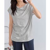 接触冷感ドレープフレンチスリーブTシャツ Tシャツ 接触冷感 | Pierrot | 詳細画像24