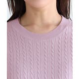 ボタンデザインケーブルニット ニット ケーブル柄 | Pierrot | 詳細画像4