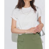 オフホワイト | 汗ジミ防止フレンチスリーブTシャツ 汗染み防止 汗ジミ防止 | Pierrot