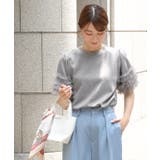 チュールスリーブプルオーバー プルオーバー 異素材使い | Pierrot | 詳細画像25