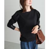 ブラック | カットジャカードパフスリーブプルオーバー プルオーバー ジャカード | Pierrot