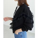 チュールデザインジップカーデ カーデ ジップ | Pierrot | 詳細画像28 