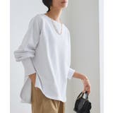 オフホワイト | [RASW]ボートネックルーズプレーティングスウェット スウェット ボートネック | Pierrot