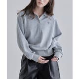 [ECLAM] ラメ入り刺繍ポロスウェット スウェット | Pierrot | 詳細画像1 