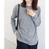 杢グレー | 裏微起毛レイヤード風カットソー カットソー 裏微起毛 | Pierrot