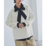 オフホワイト | [RASW]Vネックウールミックスニット ニット Vネック | Pierrot