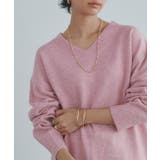 杢ピンク | [RASW]Vネックウールミックスニット ニット Vネック | Pierrot