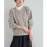 杢モカ | ウールミックスゴールドボタンニットカーディガン カーディガン ゴールドボタン | Pierrot