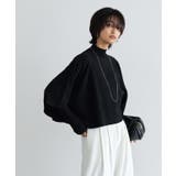 ブラック | ケープアンサンブルリブニット ニット アンサンブル | Pierrot