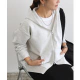 オートミール | ダンボールスウェットダブルジップパーカー パーカー スウェット | Pierrot