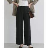 ブラック | 裏起毛ポンチパンツ パンツ 裏起毛 | Pierrot