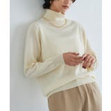 アイボリー | [RASW]カシミヤタートルネックニット ニット タートル | Pierrot