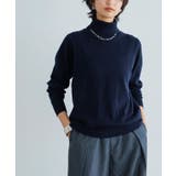 ネイビー | [RASW]カシミヤタートルネックニット ニット タートル | Pierrot