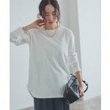 オフホワイト | [RASW]コーマコットンベーシックロングスリーブTシャツ ロンT カジュアル | Pierrot