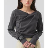 ドレープデザインテレコリブカットソー 肌 馴染み | Pierrot | 詳細画像29