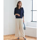 【UV ウォッシャブル】Vネックカーディガン 伸縮性 | Pierrot | 詳細画像18 