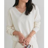 オフホワイト | 【UV ウォッシャブル】ネックが選べるニット 伸縮性 | Pierrot