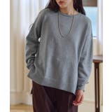 杢チャコール | プレミアムカシミヤタッチスリットオーバーニット カシミヤタッチ ニット | Pierrot