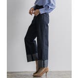 ワイドストレートターンバックデニム デニム パンツ | Pierrot | 詳細画像8 