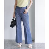 ブルー | NHK「あさイチ」紹介 フレアデニムパンツ パンツ | Pierrot