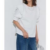 オフホワイト | ドライタッチラッフルフリルスリーブTシャツ Tシャツ ドライタッチ | Pierrot