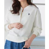 オフホワイト×ネイビー | 【U S POLO | Pierrot