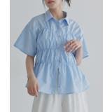 [ECLAM] ウエストシャーリングデザインブラウス ブラウス | Pierrot | 詳細画像12 