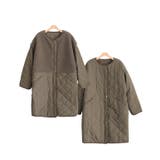 モカーキ | ボア×薄中綿キルティングリバーシブルコート コート キルティング ボア | Pierrot