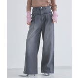 [ECLAM] フリンジデザインデニムパンツ デニム | Pierrot | 詳細画像1 