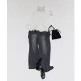 [ECLAM] フリンジデザインデニムパンツ デニム | Pierrot | 詳細画像2 