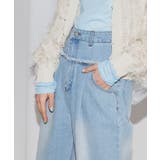 [ECLAM] フリンジデザインデニムパンツ デニム | Pierrot | 詳細画像19 