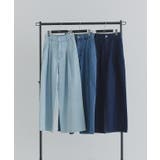 [ECLAM] タックデザインデニムパンツ デニム | Pierrot | 詳細画像2 