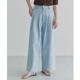 [ECLAM] タックデザインデニムパンツ デニム | Pierrot | 詳細画像5 