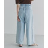 [ECLAM] タックデザインデニムパンツ デニム | Pierrot | 詳細画像7 