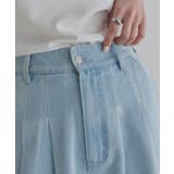 [ECLAM] タックデザインデニムパンツ デニム | Pierrot | 詳細画像8 