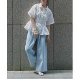 [ECLAM] タックデザインデニムパンツ デニム | Pierrot | 詳細画像17 