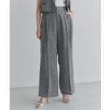 ブラック | [ECLAM] サマーツイードタックパンツ パンツ | Pierrot