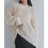 [ECLAM] シャギーＶネックニット ニット | Pierrot | 詳細画像12 